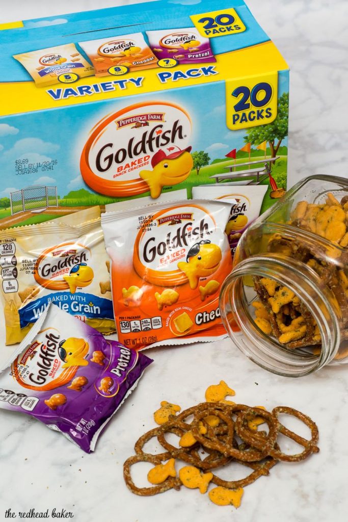 Ranch Goldfish Snack Mix by The Redhead Baker